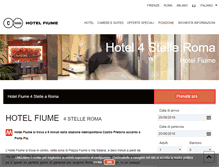 Tablet Screenshot of hotelfiume-roma.com